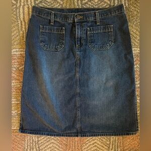 Like New Preserved Vintage Abercrombie & Fitch Dark Denim Skirt